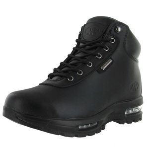 NWT- Mountain Gear Men's Cam Leather Boots Size 10.5 in Black - NWT